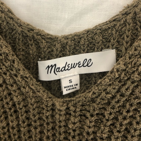 Madewell Monterey Sweater Tank | Olive Green - Picture 3 of 3